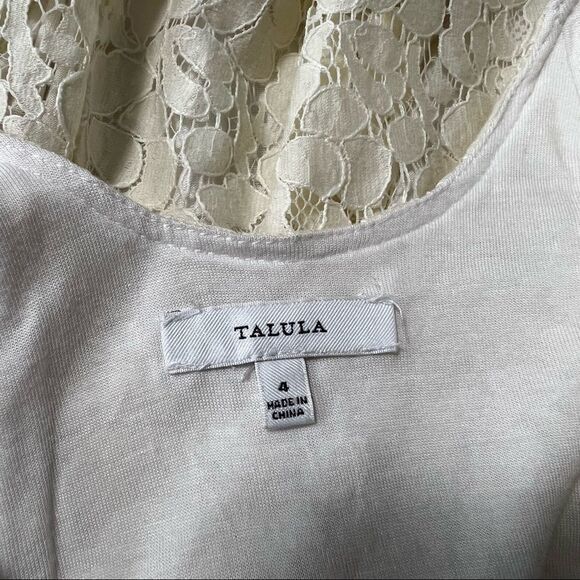 aritzia Talula Shibuya Crisscross Lace Ruffle Hem Eyelet Mini Dress - Picture 8 of 11